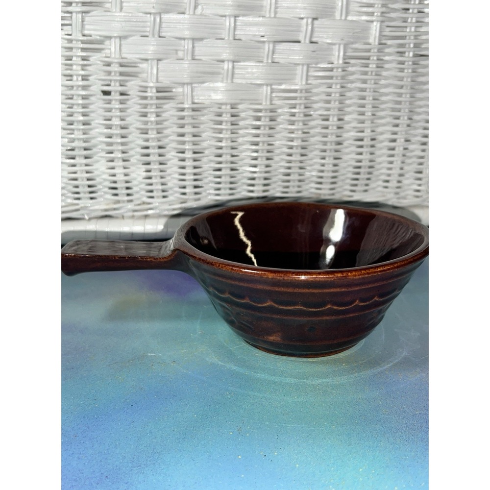 VINTAGE MARCREST OVENPROOF‎ STONE WARE HANDLED DAISY POT NO LID USA Collectible